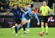Inter e Napoli empatam em jogo de quatro gols pelo Campeonato Italiano