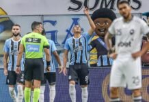 Grêmio vira sobre Botafogo e vence jogo de 8 gols com show de Carlos Vinícius