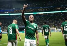 Arias desencanta, Palmeiras vence o Botafogo e assume a liderança do Brasileirão