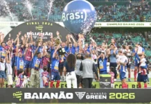 Com dois de Jean Lucas, Bahia triunfa contra o Vitória e leva o título do Campeonato Baiano