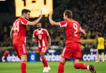 Com dois de Kane, Bayern de Munique vence o Borussia Dortmund e amplia vantagem na liderança da Bundesliga