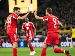 Com dois de Kane, Bayern de Munique vence o Borussia Dortmund e amplia vantagem na liderança da Bundesliga