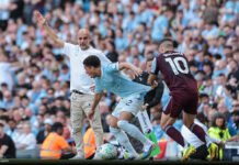 Na despedida de Guardiola, Manchester City perde para o Aston Villa na Premier League
