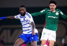 Palmeiras e Cruzeiro empatam em jogo elétrico pelo Brasileirão
