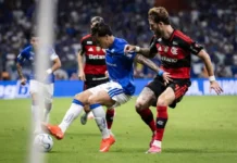 Cruzeiro e Flamengo empatam em jogo agitado e deixam tudo em aberto nas oitavas da Libertadores