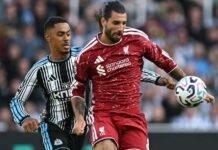 Com gol no último lance, Liverpool busca empate contra o Newcastle na estreia da Premier League