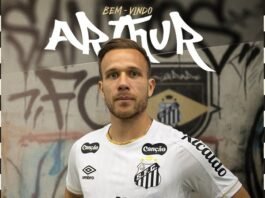 Santos anuncia a contratação do volante Arthur até o fim de 2026