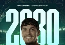 Palmeiras anuncia renovação de contrato com Gustavo Gómez até 2030