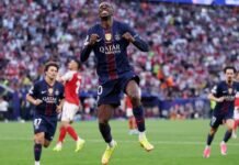 Ousmane Dembélé é retirado de jogo do PSG após as críticas de Luis Enrique