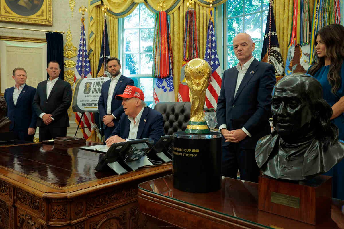 President Donald Trump Makes Announcement From The Oval Office